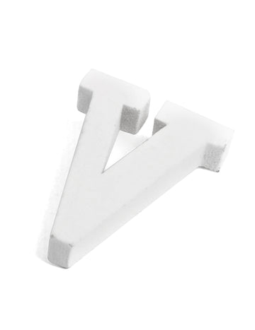 Kis fehér fa V 5 betű cm dekoratív