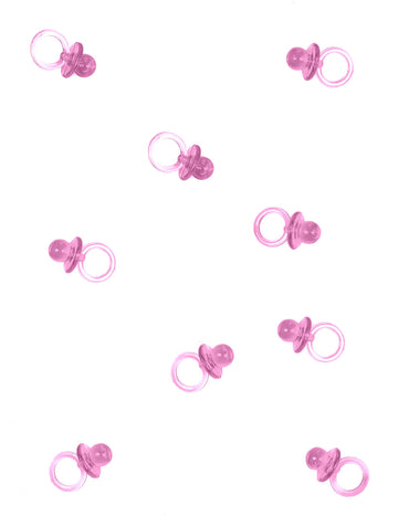 Petites sucettes pour décoration roses transparentes lot de 18