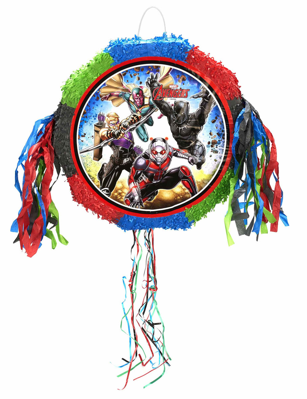 Elölnézetben az Avengers pinata