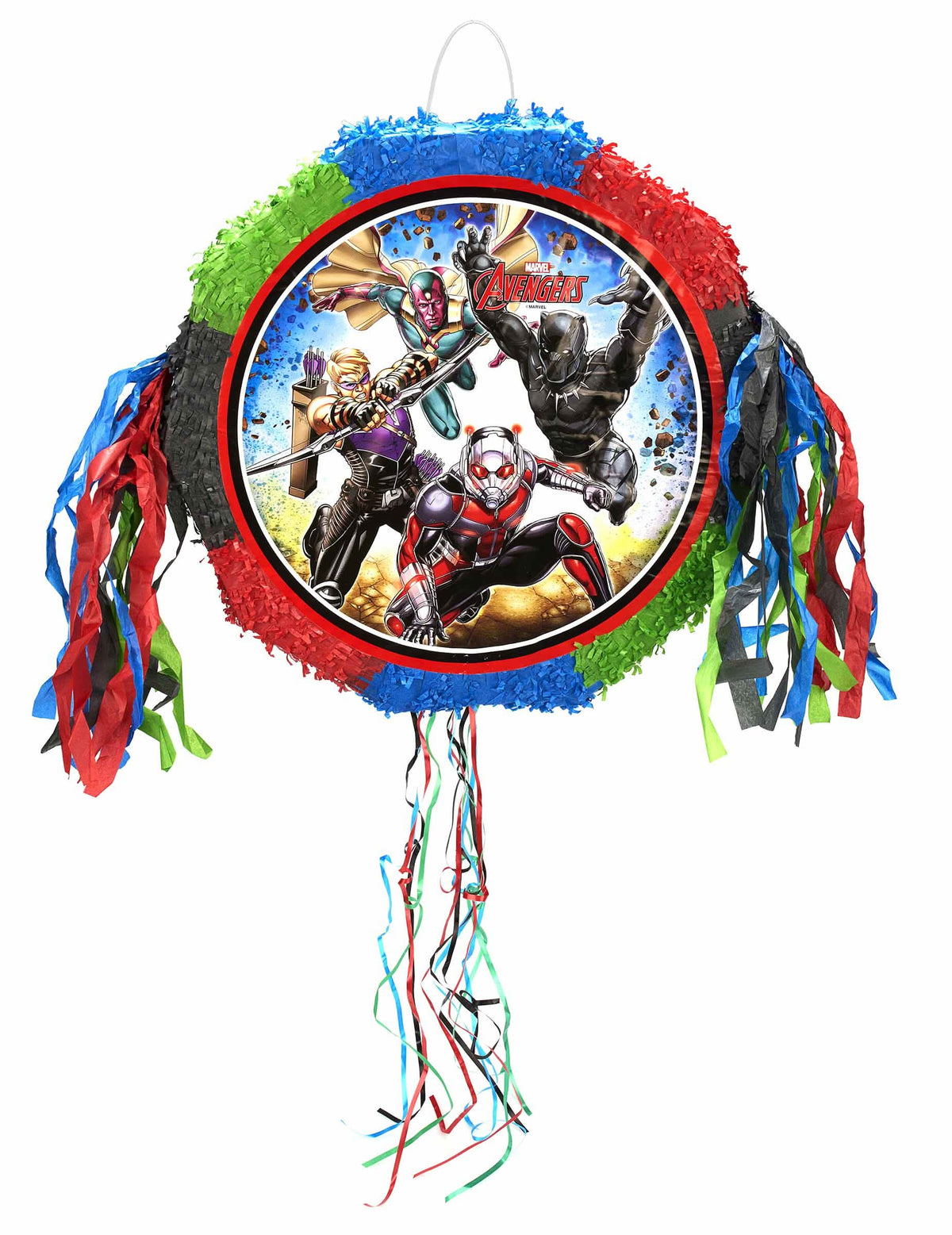 Elölnézetben az Avengers pinata