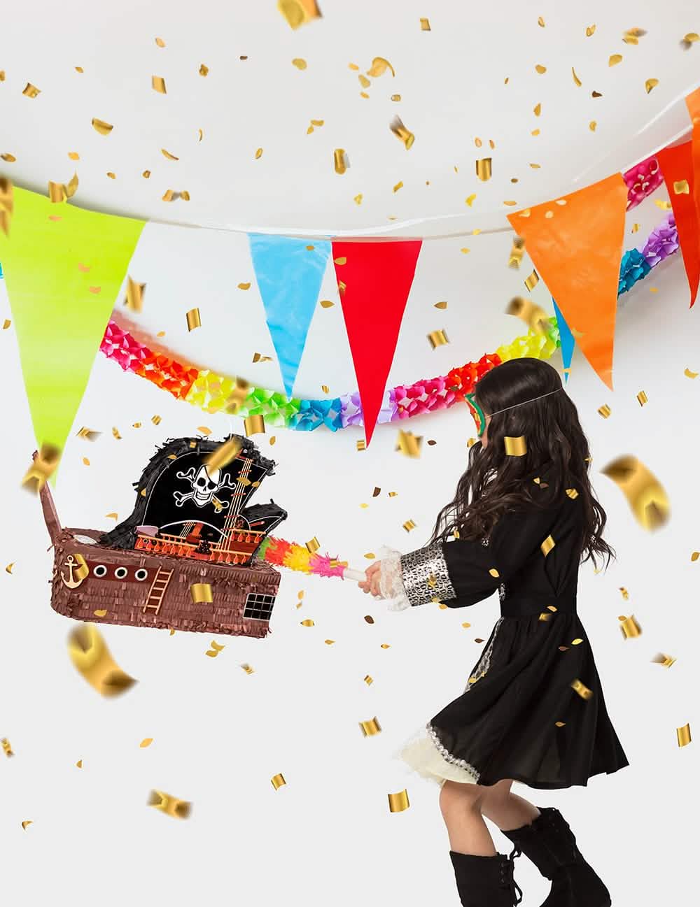 Kalózhajó piñata játékhelyzetbe állításának