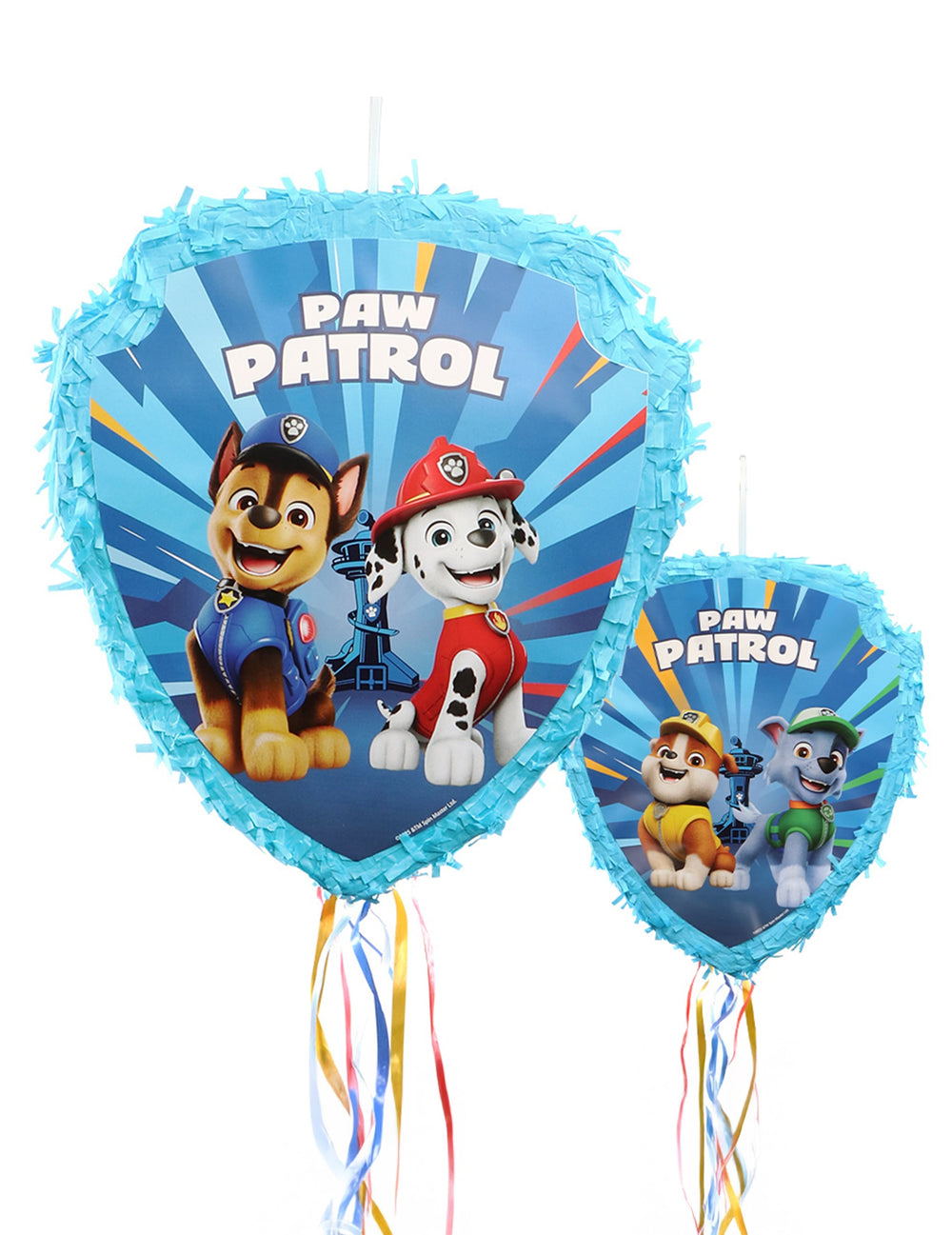 Piñata à tirer Pat'patrouille pour enfant bleue