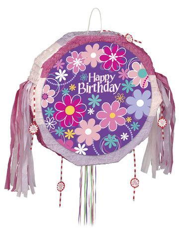 Piñata boldog születésnapot virágok 45 cm