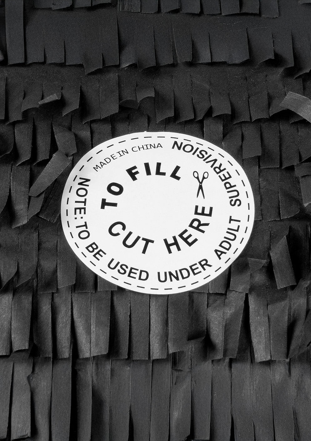 Ezüst holografikus piñata, 1-es szám, 40 x 28 x 8 cm ünnepies