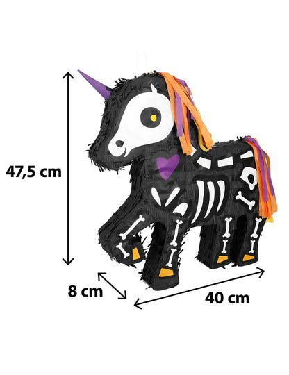 Csontváz unikornis piñata