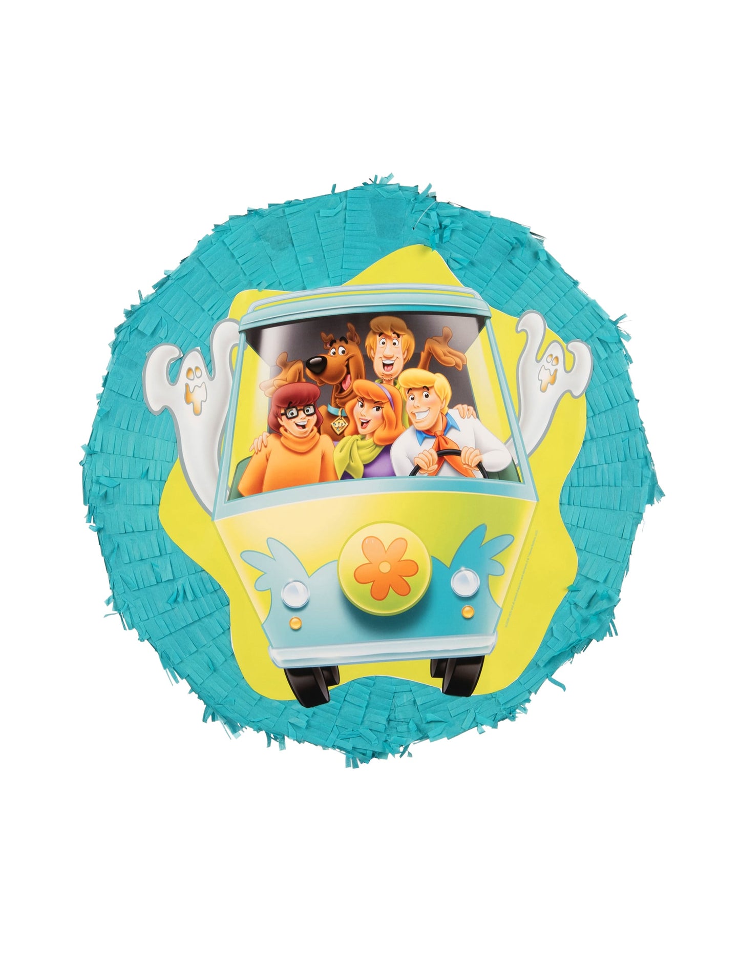Piñata Scooby-doo™ pour enfant turquoise avec la Mystery Machine