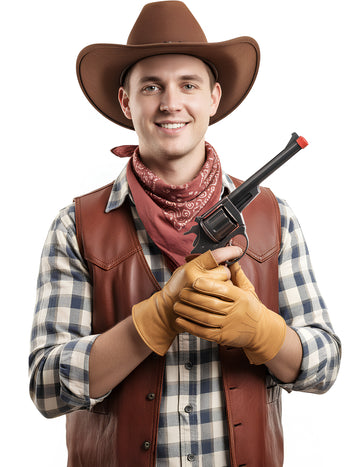 Fém cowboy pisztoly 19 cm