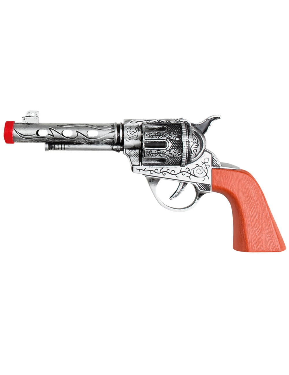 Pistolet sonore shérif pour enfant argenté et marron