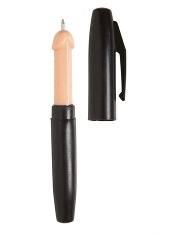 Stylo zizi pour adulte noir et chair