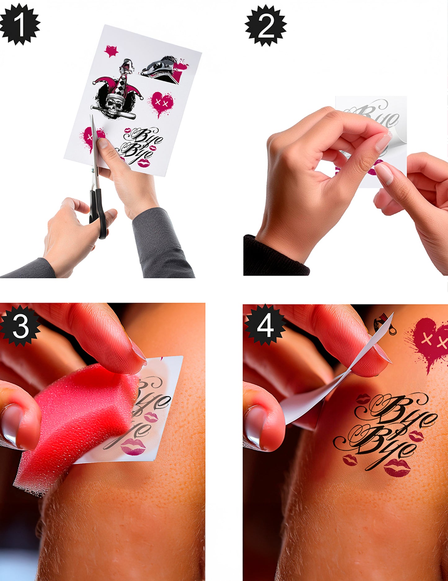 Maleficent Arlequine tetoválás lemez 30 x 14 cm