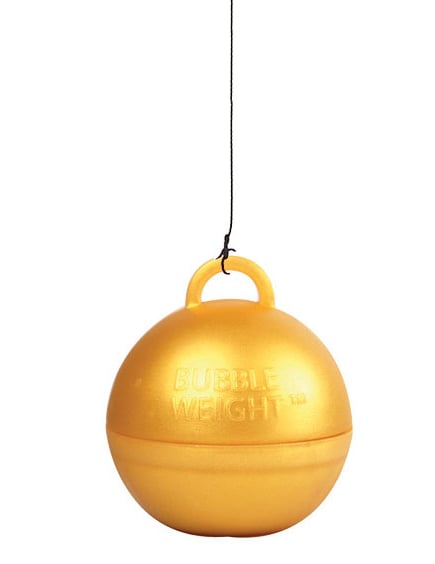 Poids pour ballon hélium couleur or