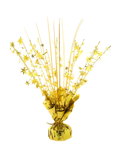 Poids pour ballon hélium étoiles pour fête or
