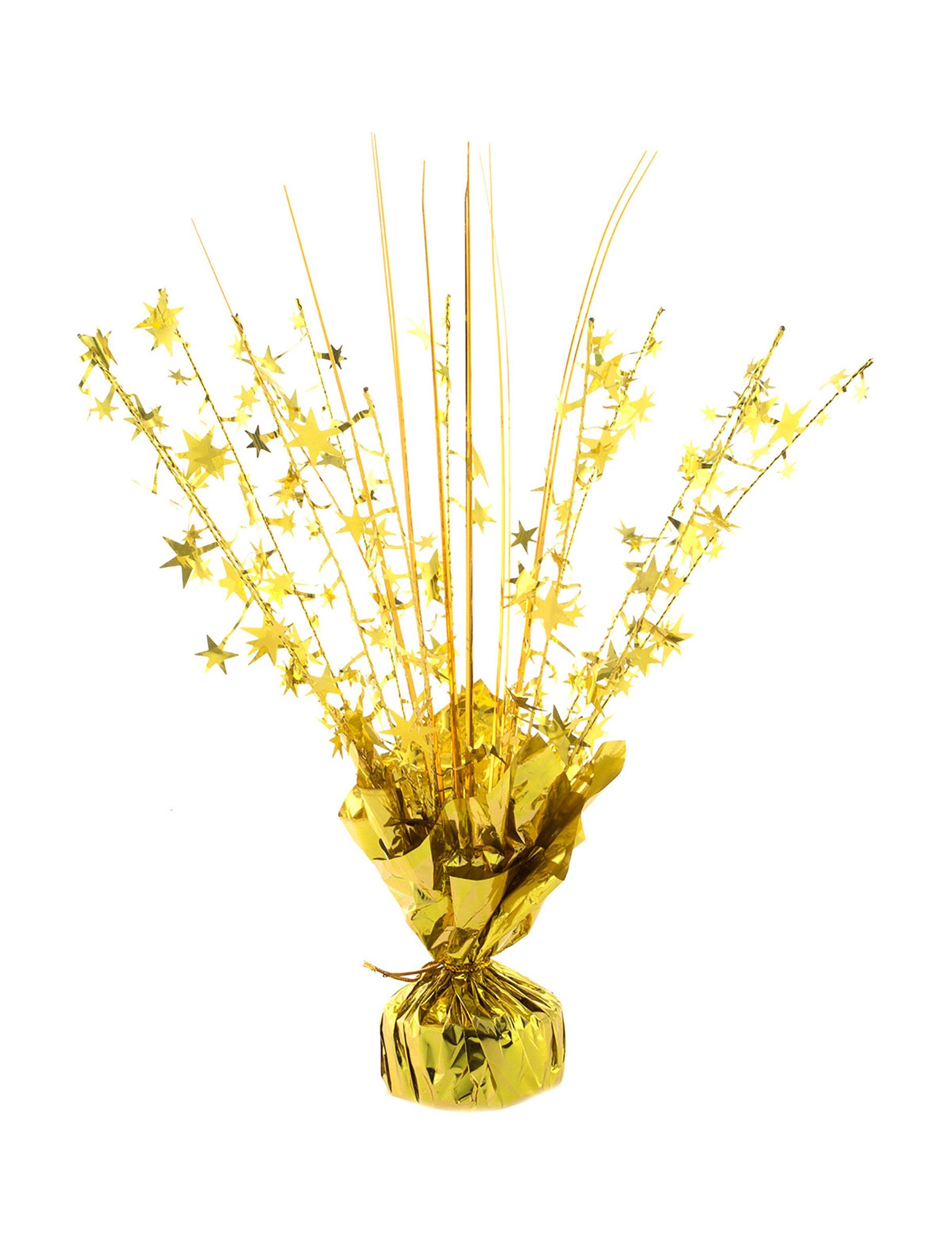 Poids pour ballon hélium étoiles pour fête or