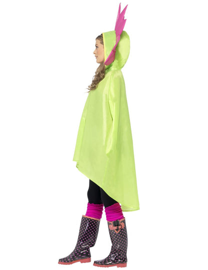 Profil nézet a felnőtt virág poncsóról