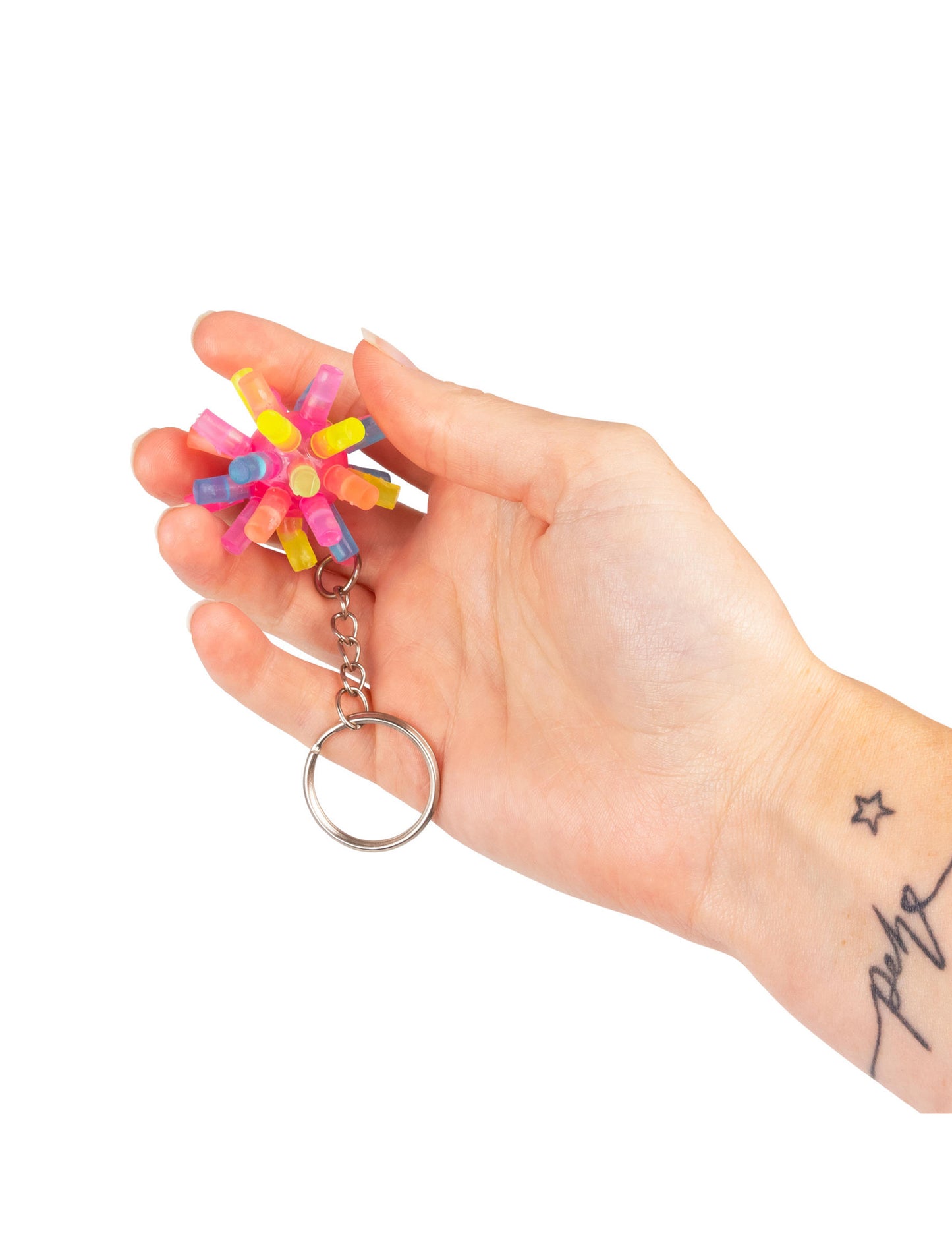 Világító tüskés kulcstartó