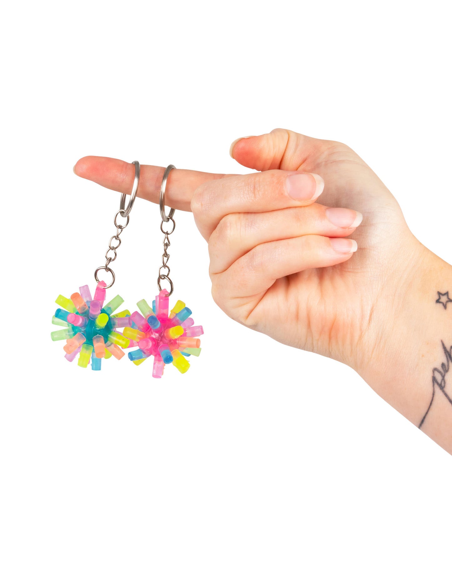 Világító tüskés kulcstartó