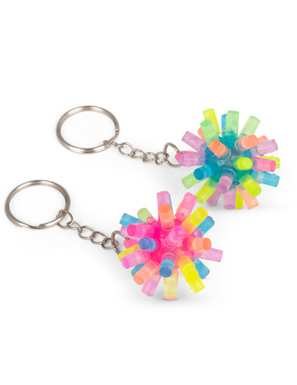 Világító tüskés kulcstartó