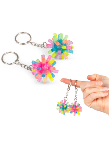 Világító tüskés kulcstartó