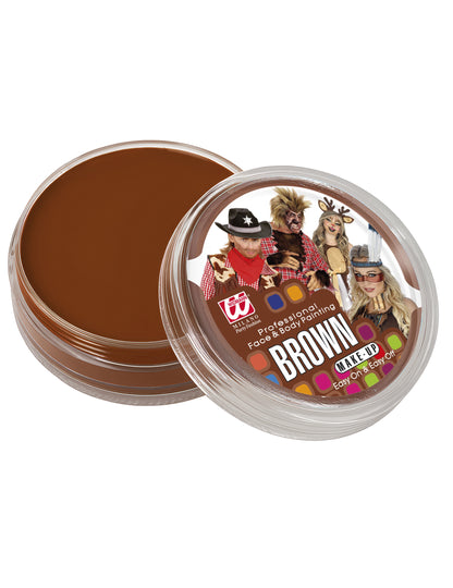 25 g-os barna professzionális sminkes tégely