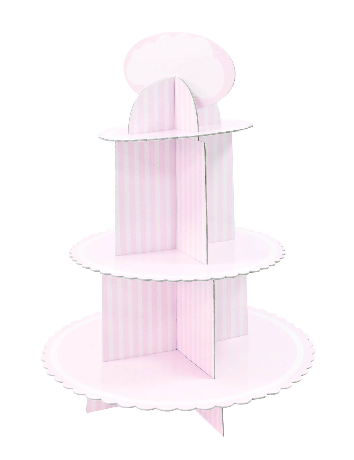 Háromnegyedes nézetű karton cupcake állvány születésnapra