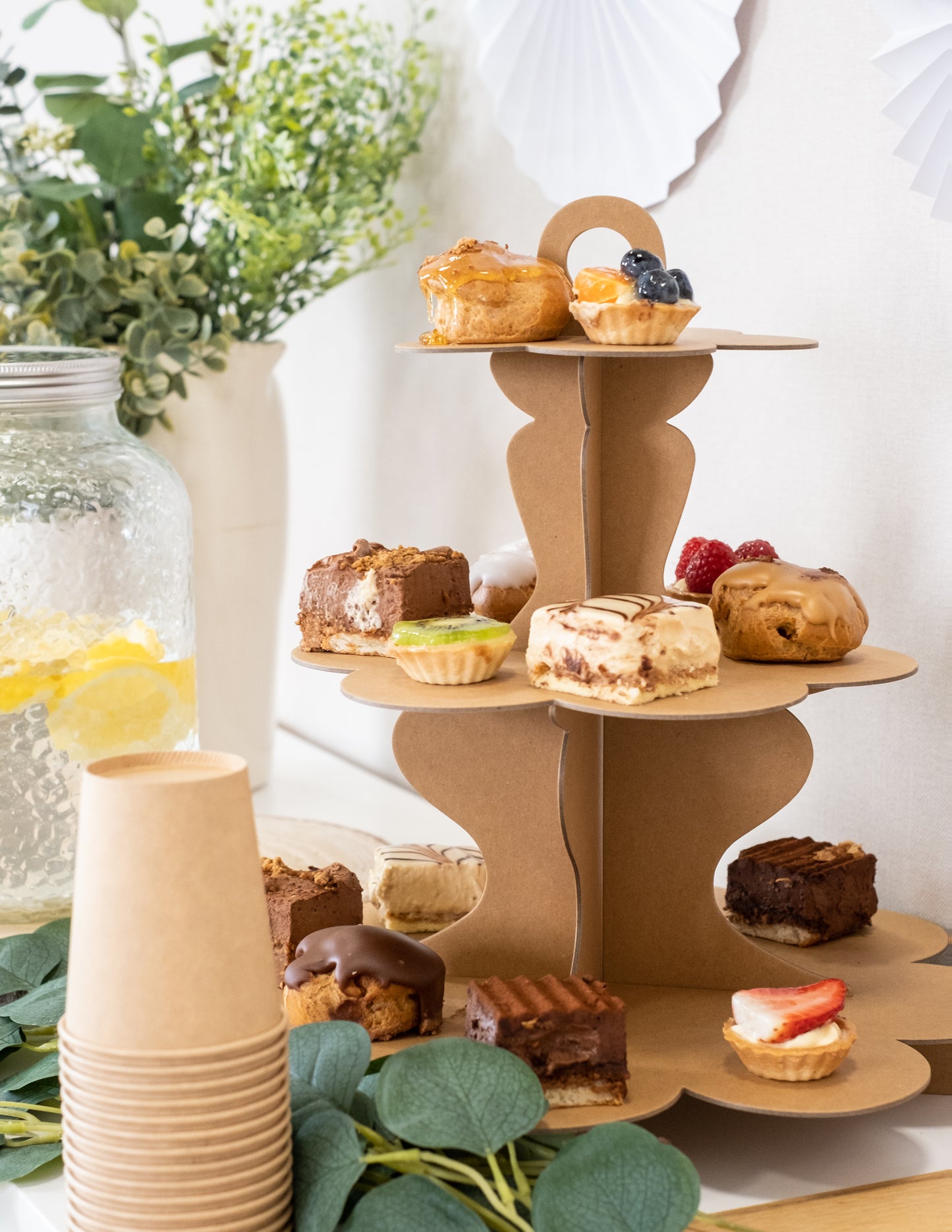 Kraft karton cupcake kijelző