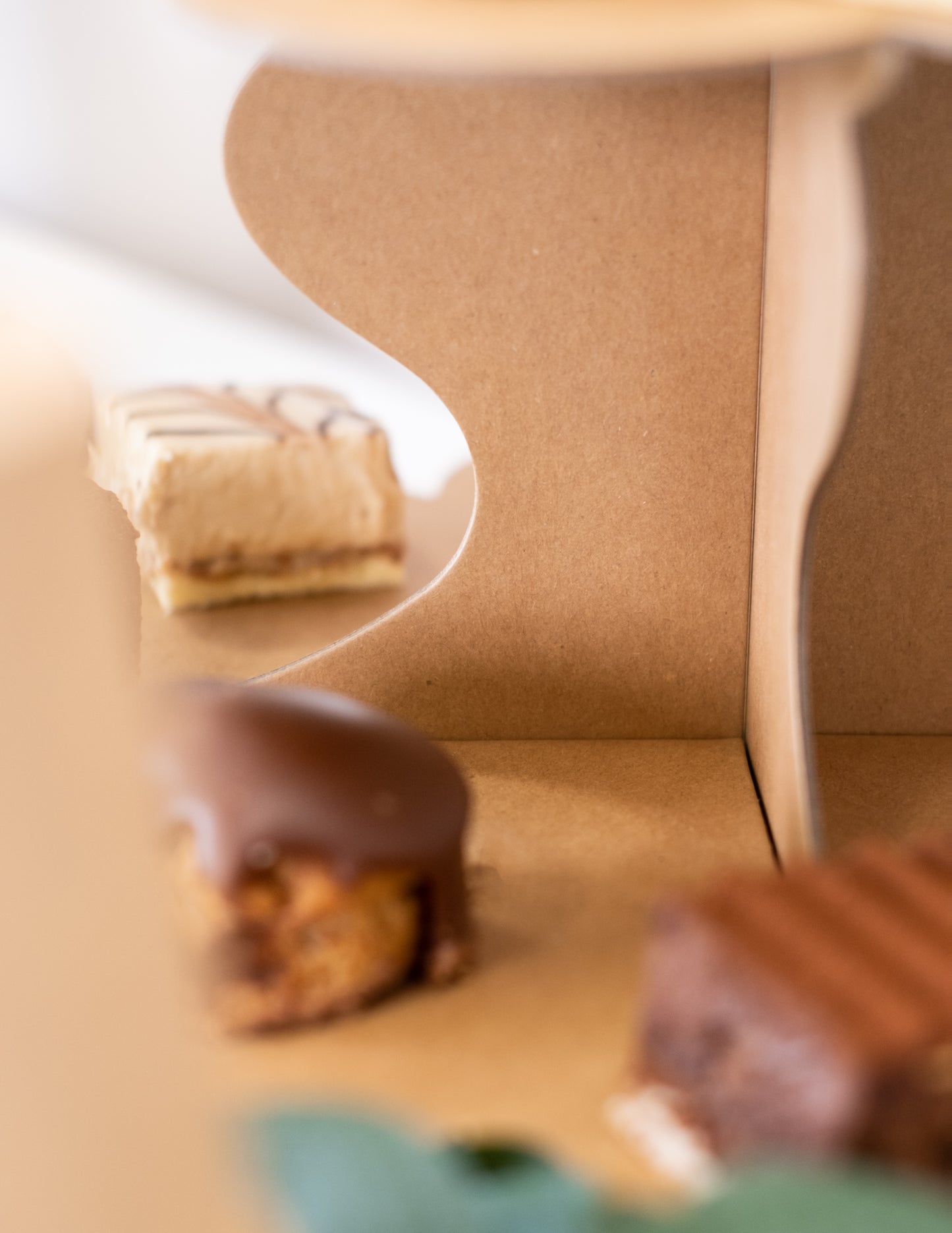 Kraft karton cupcake kijelző