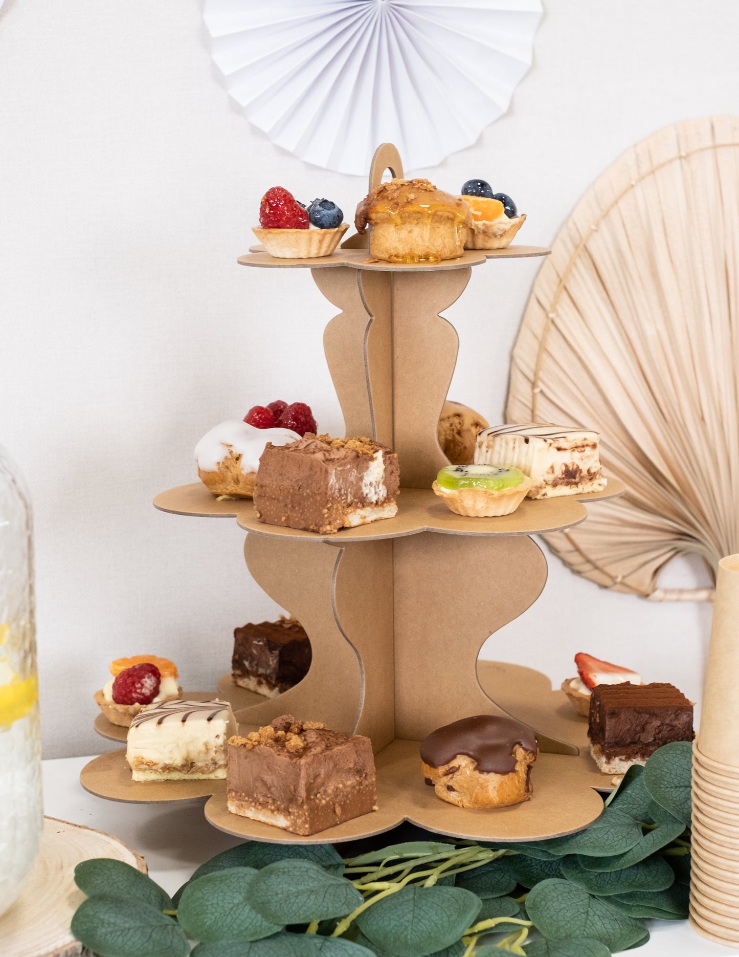 Kraft karton cupcake kijelző