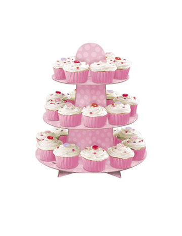 34 cm 34 cm rózsaszín cupcake kijelző