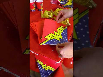 20 Serviettes en papier Wonder Woman™ 33 x 33 cm