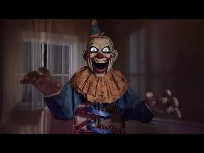 Animált bohóc dekorációs csatlakozó a 180 -as dobozban cm