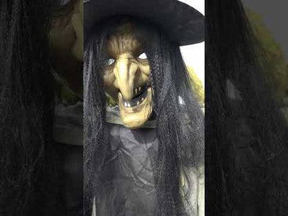 Animált dekorációs óriás boszorkány xxl 300 cm