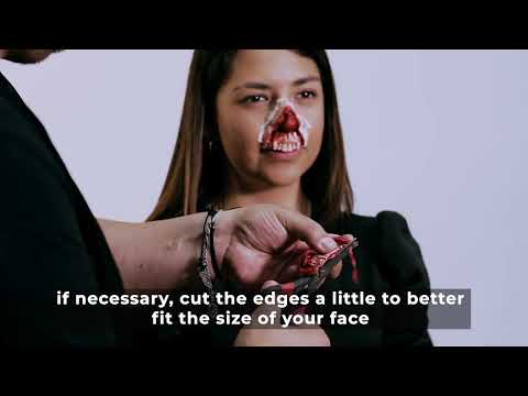 Fausse blessure bouche arrachée adulte Halloween