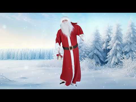 Décoration animée Père Noël avec mouvement son et lumière 172 cm