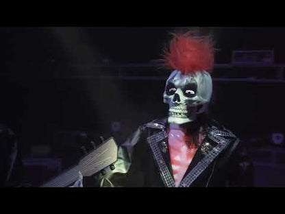 Animált és hangdekoráció punk rock csontváz duó 185 cm