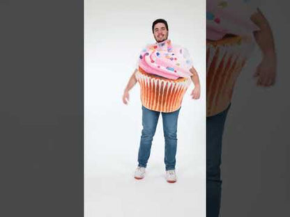 Felnőtt rózsaszín vitamin cupcake jelmez