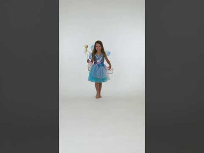 Déguisement fée rose et bleue fille
