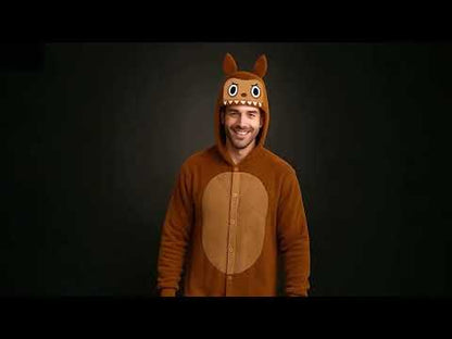 Női barna szörny plüss jelmez 