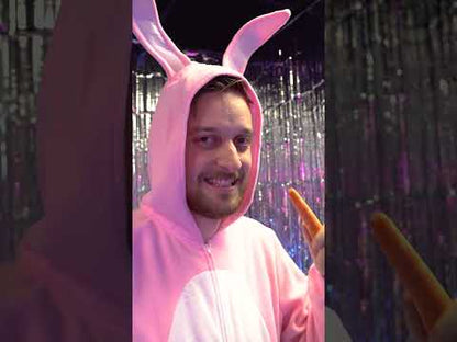 Férfi rózsaszín nyúl álruhája