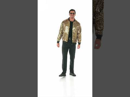 Felnőtt leopárd flitter dzseki