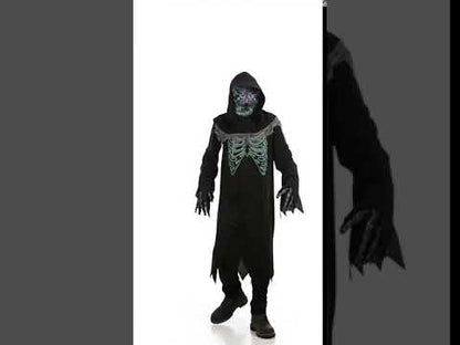 Déguisement la faucheuse noire et verte enfant