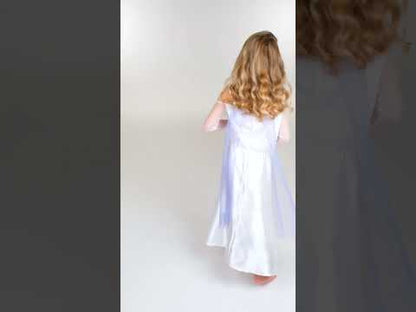 Klasszikus fehér álruhás Elsa a hó királynő 2 lány