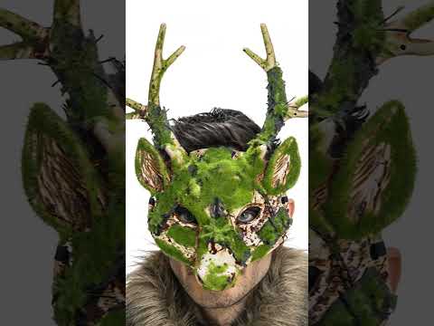 Demi masque de Cerf avec effet mousse