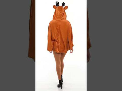 felnőtt rénszarvas poncsó