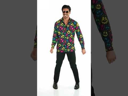 Férfi neon szellemes ing