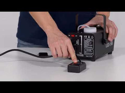 900W -os füstgép távirányítóval