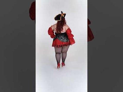 Déguisement Pirate rouge pour femme - Premium