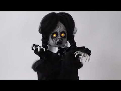 Animált és fényes gótikus baba 92 cm