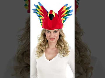 Felnőtt többszínű papagáj kalap