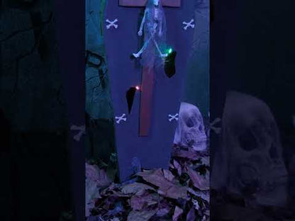Cercueil avec croix 71 cm Halloween
