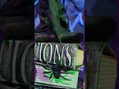 Animált boszorkány kísértetjárta könyvek dekorációja